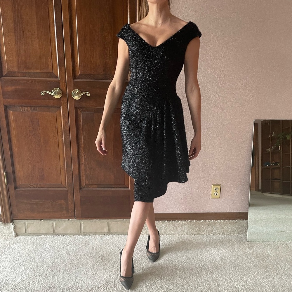 Simone Rocha Black Asymmetrical Dress